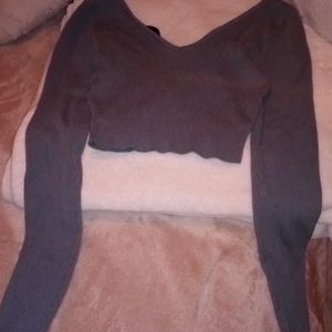 Crop top sweatshirt